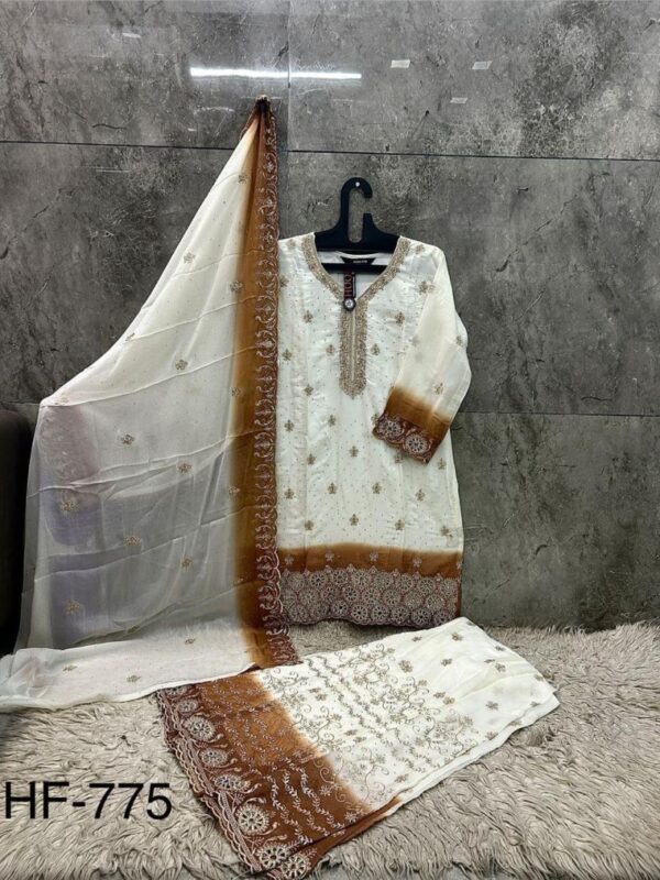 Latest Hoor Tex 775 A To D Georgette Embroidered Salwar Kameeez Collection Wholesale 2026