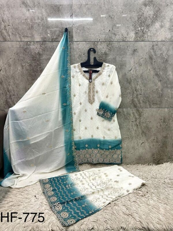 Latest Hoor Tex 775 A To D Georgette Embroidered Salwar Kameeez Collection Wholesale 2026