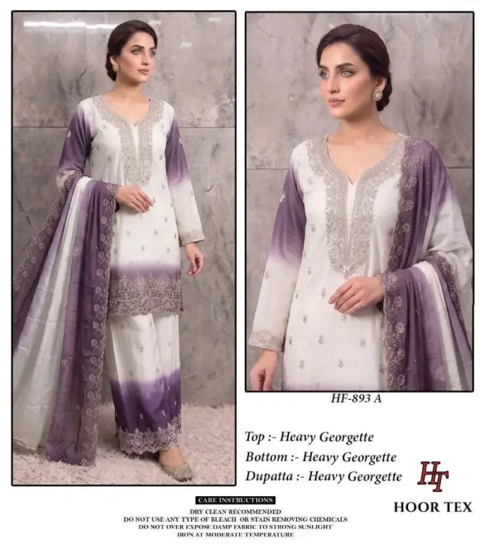 Buy Hoor Tex 893 A To D Georgette Embroidered Salwar Kameez Collection Wholesale 2026