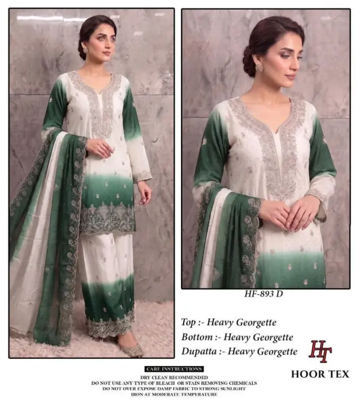 Buy Hoor Tex 893 A To D Georgette Embroidered Salwar Kameez Collection Wholesale 2026