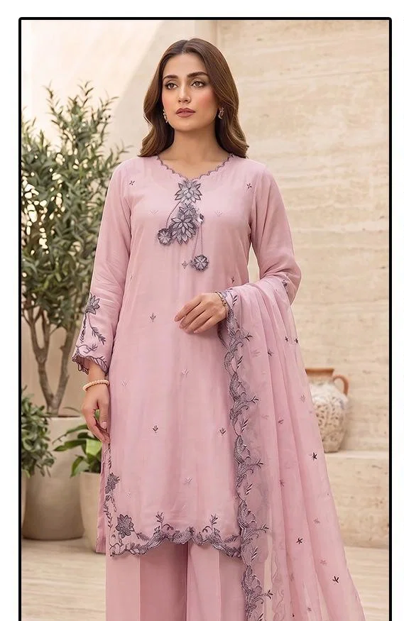 Hoor Tex 894 A To D Rayon Satin Embroidered Salwar Kameez Collection Wholesale