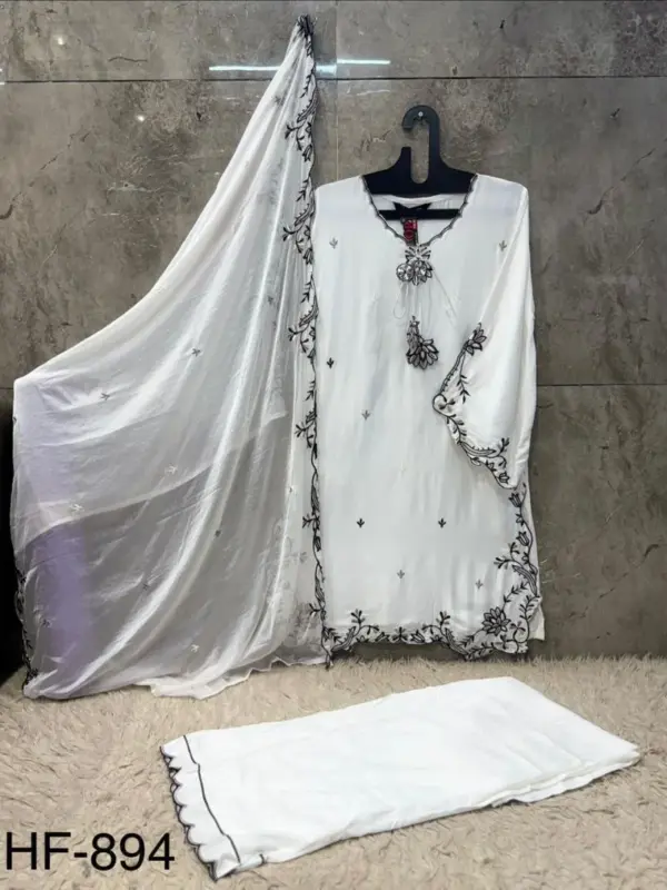 Latest Hoor Tex 894 A To D Rayon Satin Embroidered Salwar Kameez Collection Wholesale 2026