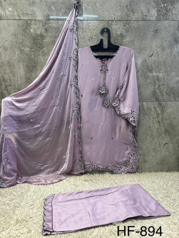 Latest Hoor Tex 894 A To D Rayon Satin Embroidered Salwar Kameez Collection Wholesale 2026