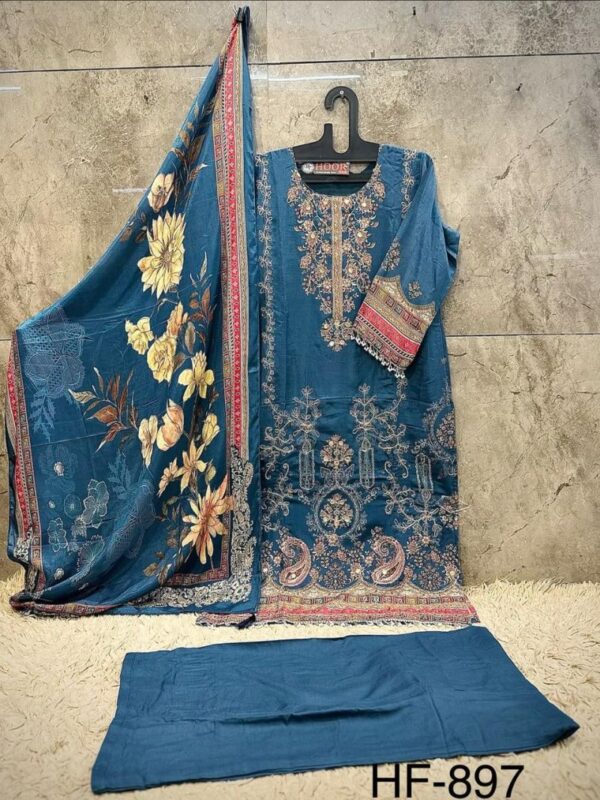 Buy Hoor Tex 897 A To C Muslin Print Embroidered Salwar Kameez Collection Wholesale 2026