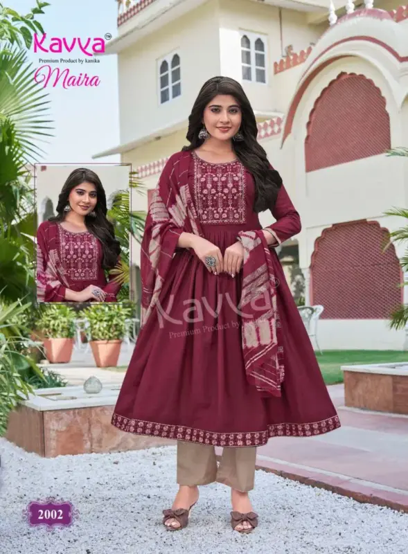 Buy Kavya Maira Vol 2 Chanderi With Embroidery Work Kurti With Bottom Dupatta Wholesale 2026 3 Buy Kavya Maira Vol 2 Chanderi With Embroidery Work Kurti With Bottom Dupatta Wholesale 2026