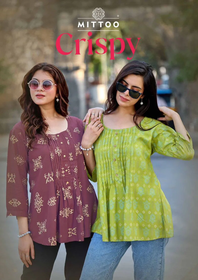 Mittoo Crispy Rayon Printed Top Wholesale 3 Mittoo Crispy Rayon Printed Top Wholesale