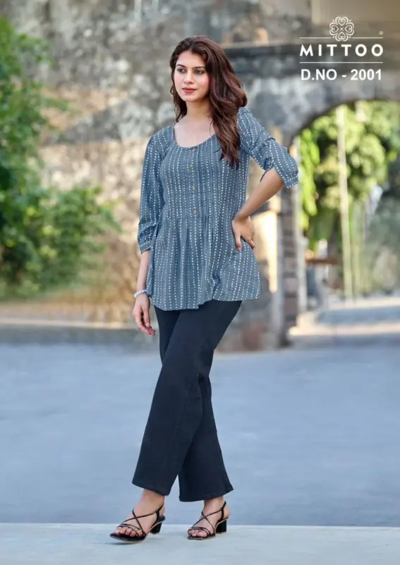 Stylish Mittoo Crispy Rayon Printed Top Wholesale 2026 7 Stylish Mittoo Crispy Rayon Printed Top Wholesale 2026
