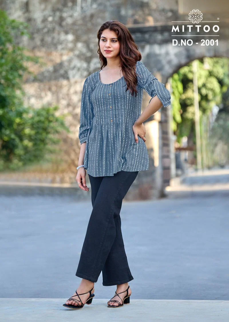 Mittoo Crispy Rayon Printed Top Wholesale 9 Stylish Mittoo Crispy Rayon Printed Top Wholesale 2026