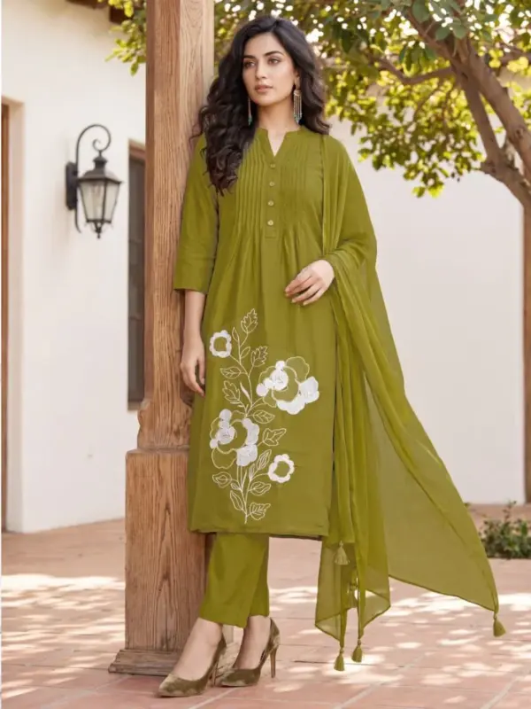 Stylish Ossm Sargam Cotton Embroidered Kurti With Bottom Dupatta Wholesale 2026 3 Stylish Ossm Sargam Cotton Embroidered Kurti With Bottom Dupatta Wholesale 2026