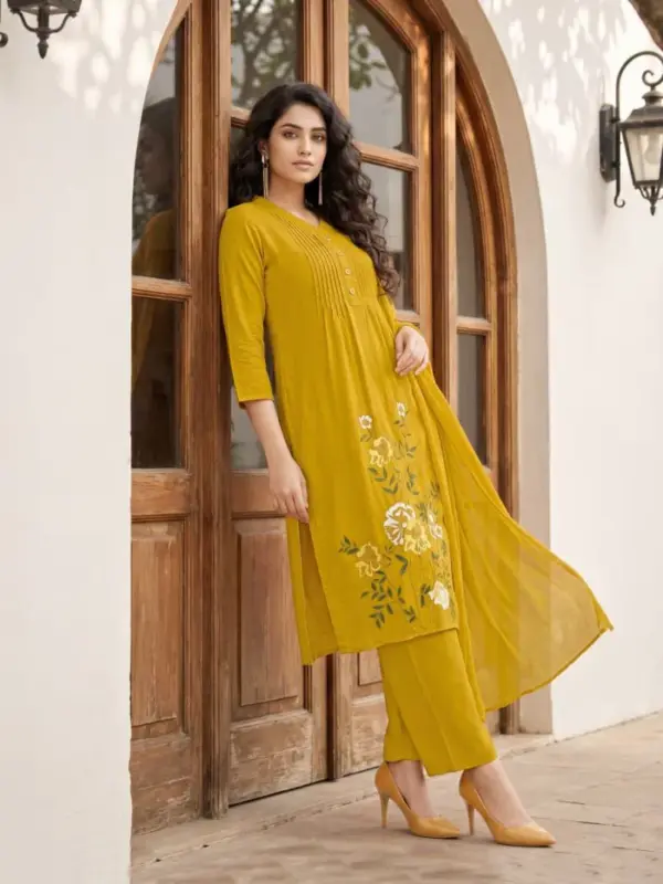 Stylish Ossm Sargam Cotton Embroidered Kurti With Bottom Dupatta Wholesale 2026 4 Stylish Ossm Sargam Cotton Embroidered Kurti With Bottom Dupatta Wholesale 2026