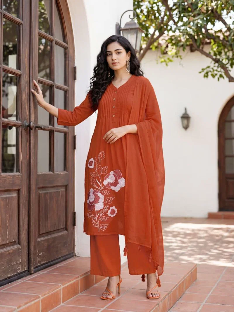 Ossm Sargam Cotton Embroidered Kurti With Bottom Dupatta Wholesale 7 Stylish Ossm Sargam Cotton Embroidered Kurti With Bottom Dupatta Wholesale 2026