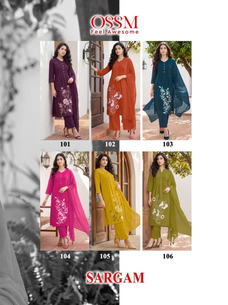 Ossm Sargam Cotton Embroidered Kurti With Bottom Dupatta Wholesale 10 Stylish Ossm Sargam Cotton Embroidered Kurti With Bottom Dupatta Wholesale 2026