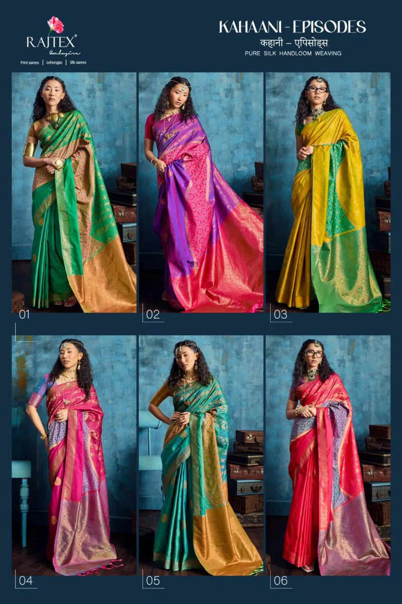 Rajtex Kahaani Episodes Silk Handloom Weaving Saree Collection Wholesale 10 Rajtex Kahaani Episodes Silk Handloom Weaving Saree Collection Wholesale