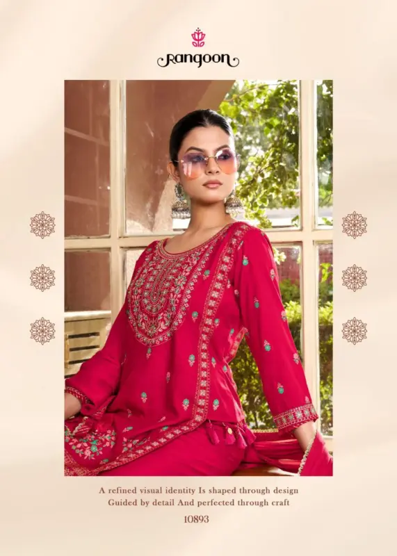 Launching Rangoon Vriti Rayon Printed Khatli Handworked Salwar Kameez Collection Wholesale 2026