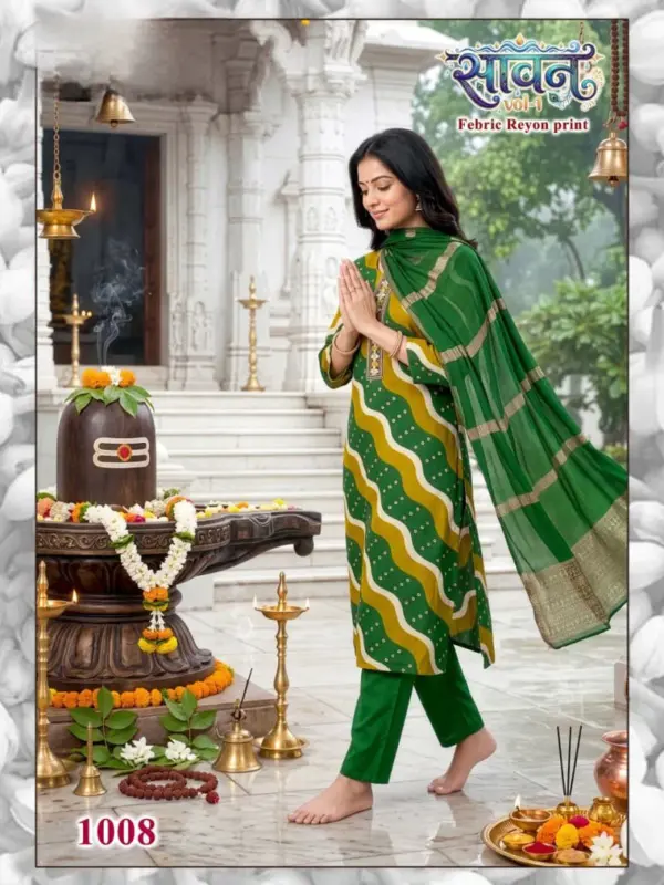 Buy Savan Vol 1 Rayon Digital Printed Kurti WIth Bottom Dupatta Wholesale 2026