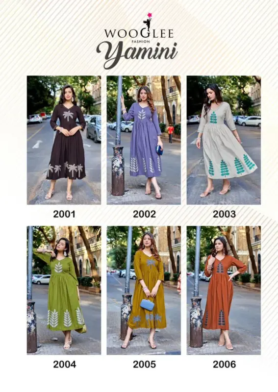 Beautiful Wooglee Yamini Rayon Thread Work One Piece Wholesale 2026 8 Beautiful Wooglee Yamini Rayon Thread Work One Piece Wholesale 2026