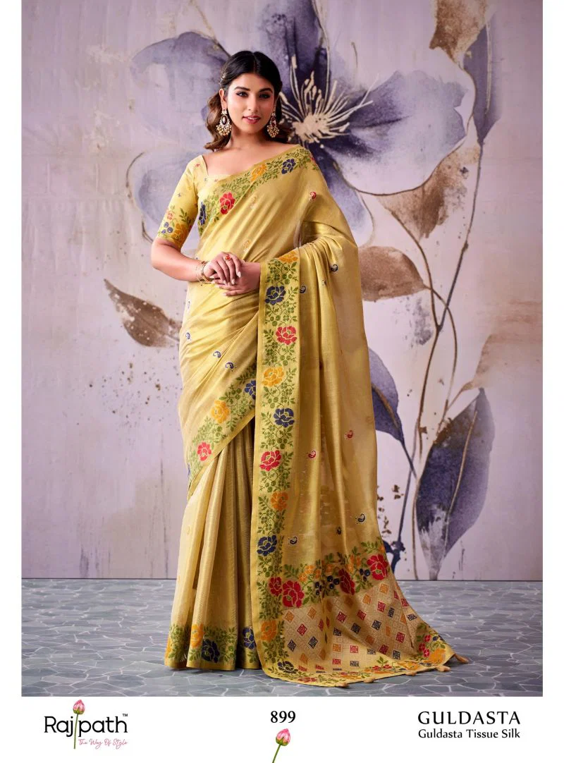 Rajpath Guldasta Tissue Silk Beautiful Saree Collection Wholesale 4 Rajpath Guldasta Tissue Silk Beautiful Saree Collection Wholesale