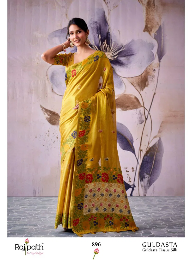 Rajpath Guldasta Tissue Silk Beautiful Saree Collection Wholesale 7 Rajpath Guldasta Tissue Silk Beautiful Saree Collection Wholesale
