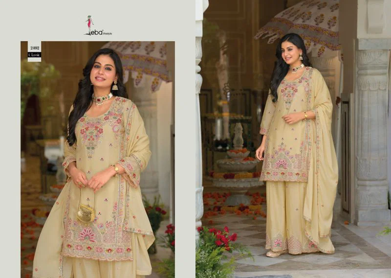 Eba Classic Chinon Embroidery Work Salwar Kameez Collection Wholesale 5 Latest Eba Classic Chinon Embroidery Work Salwar Kameez Collection Wholesale 2026