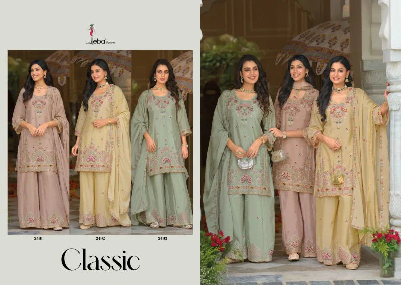 Eba Classic Chinon Embroidery Work Salwar Kameez Collection Wholesale 7 Latest Eba Classic Chinon Embroidery Work Salwar Kameez Collection Wholesale 2026
