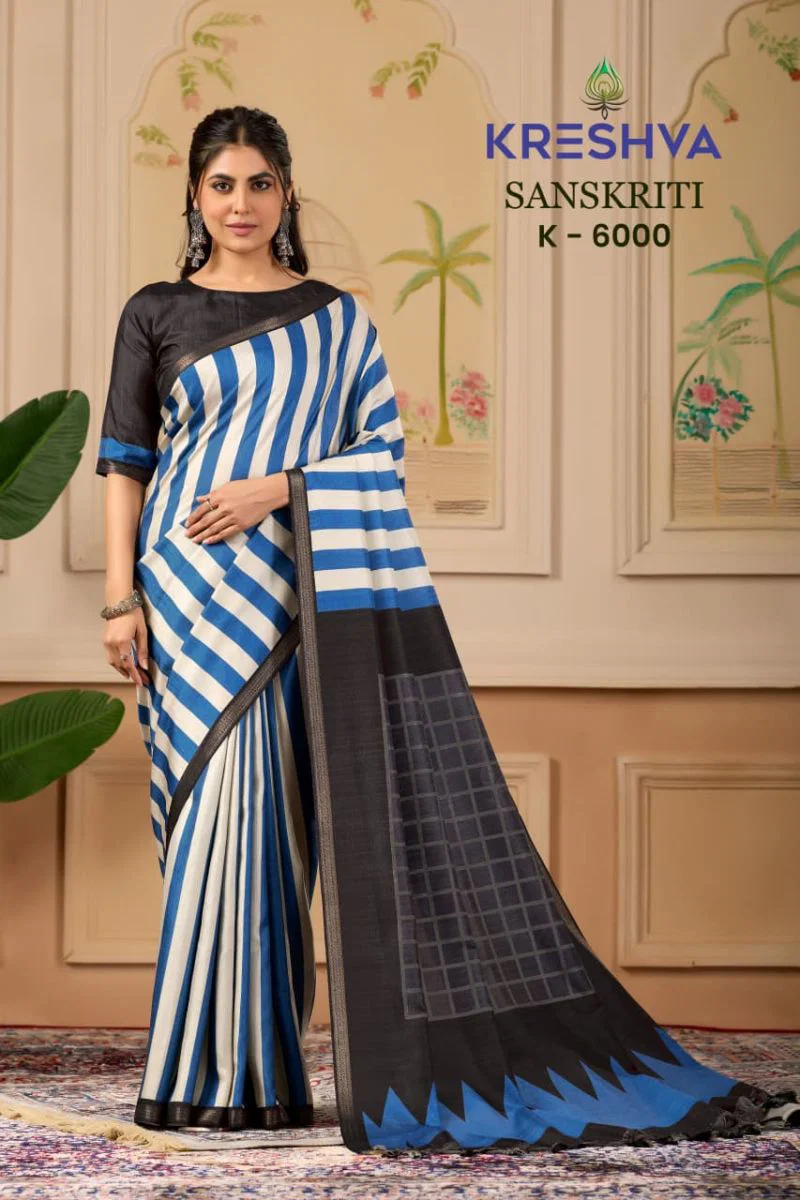 Kreshva Sanskriti Pv Silk Traditional Printed Saree Collection Wholesale 7 Kreshva Sanskriti Pv Silk Traditional Printed Saree Collection Wholesale