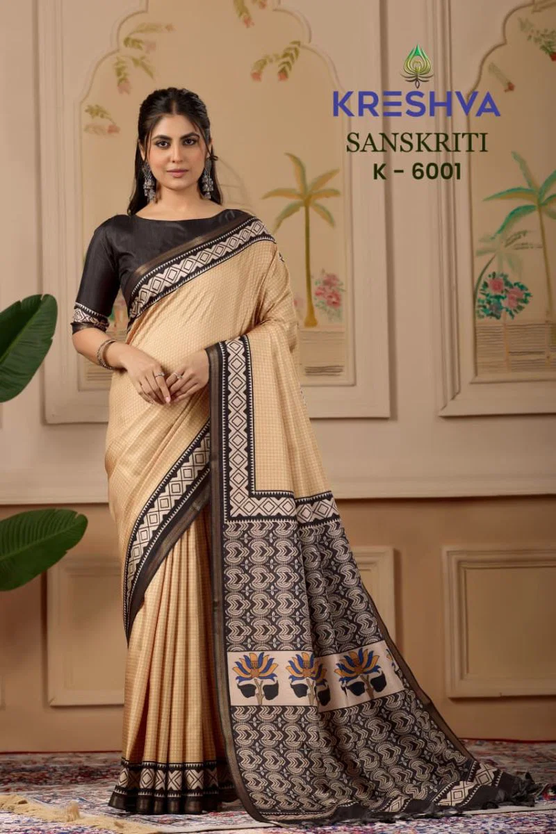 Kreshva Sanskriti Pv Silk Traditional Printed Saree Collection Wholesale 9 Kreshva Sanskriti Pv Silk Traditional Printed Saree Collection Wholesale