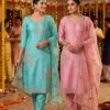 Ossm Style 1529 Viscose Roman Glass Beads And Hand Work Kurti With Bottom Dupatta Wholesale 1 Ossm Style 1529 Viscose Roman Glass Beads And Hand Work Kurti With Bottom Dupatta Wholesale