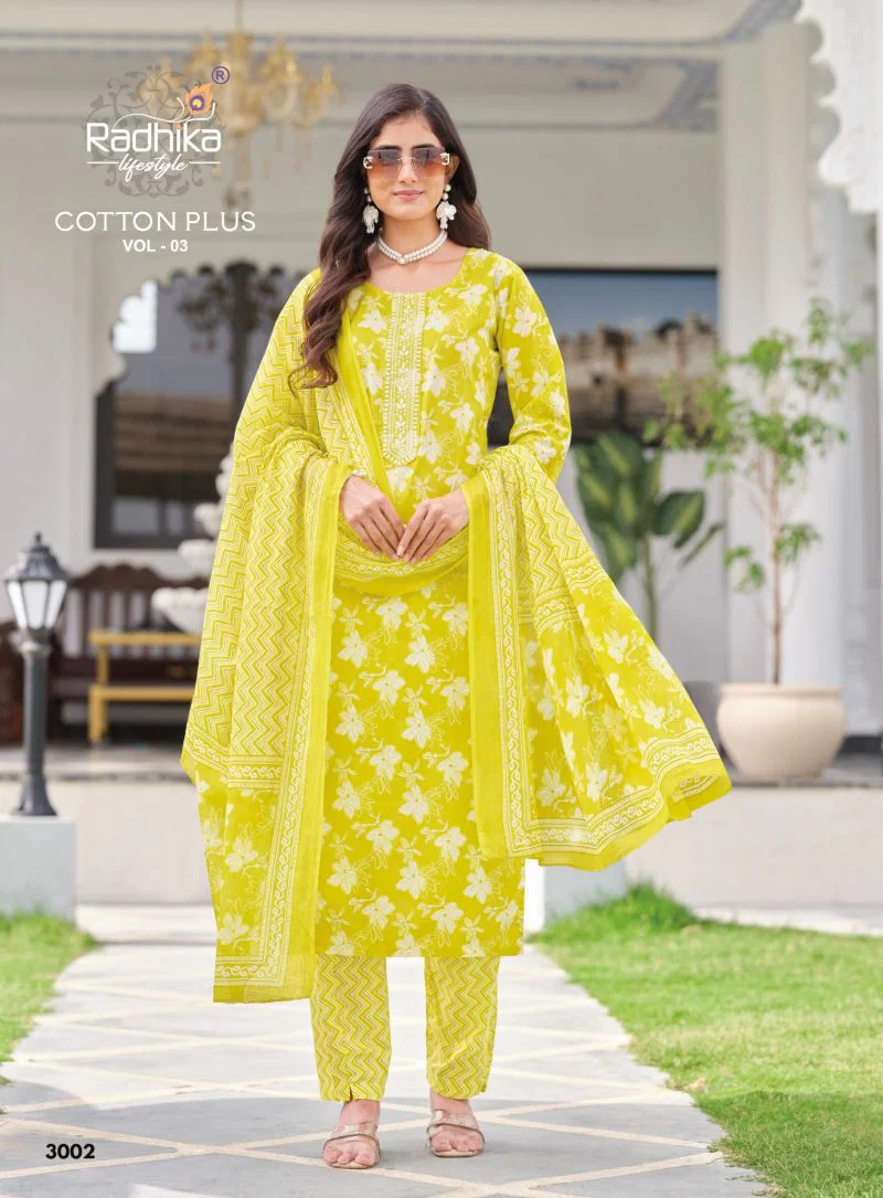 Radhika Cotton Plus Vol 3 Cotton Printed Kurti With Bottom Dupatta Wholesale 5 Beautiful Radhika Cotton Plus Vol 3 Cotton Printed Kurti With Bottom Dupatta Wholesale 2026