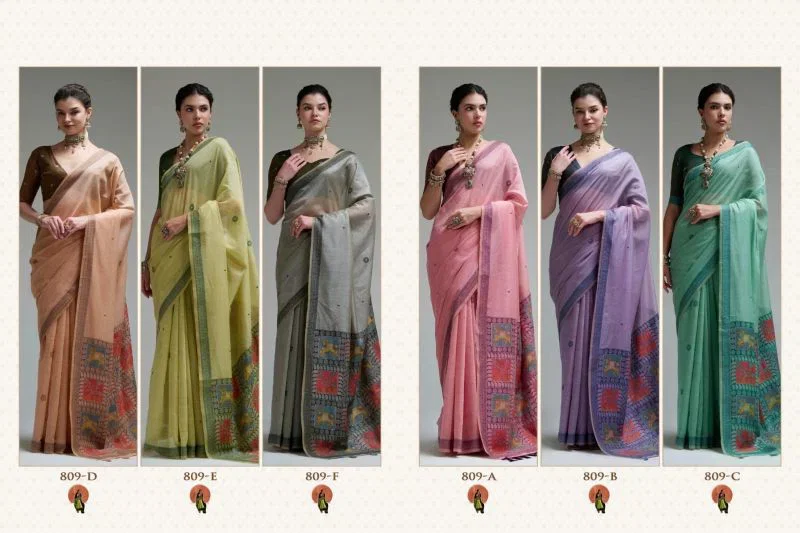 Rajpath 809 A To F Jamdani Cotton Fancy Saree Collection Wholesale 14 Rajpath 809 A To F Jamdani Cotton Fancy Saree Collection Wholesale