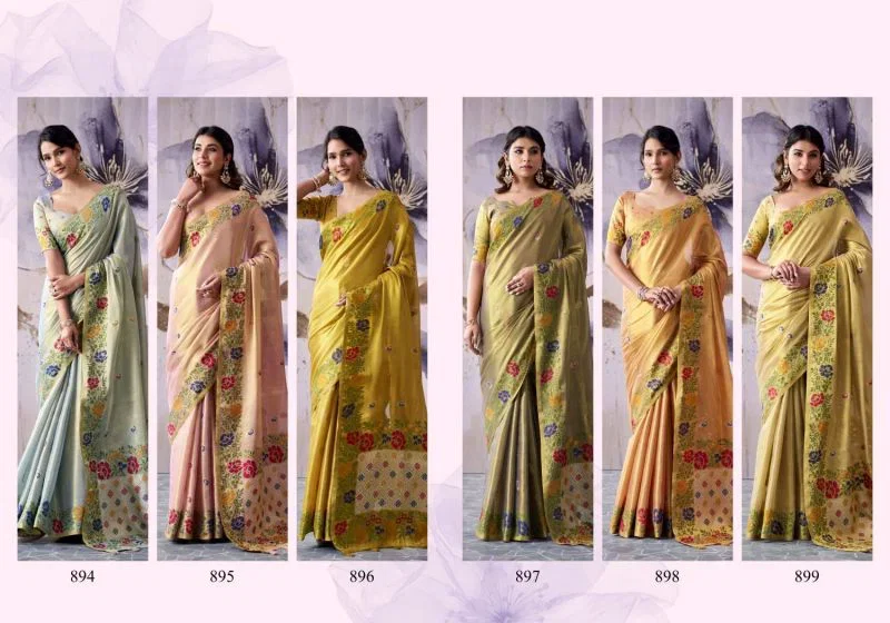 Rajpath Guldasta Tissue Silk Beautiful Saree Collection Wholesale 10 Rajpath Guldasta Tissue Silk Beautiful Saree Collection Wholesale