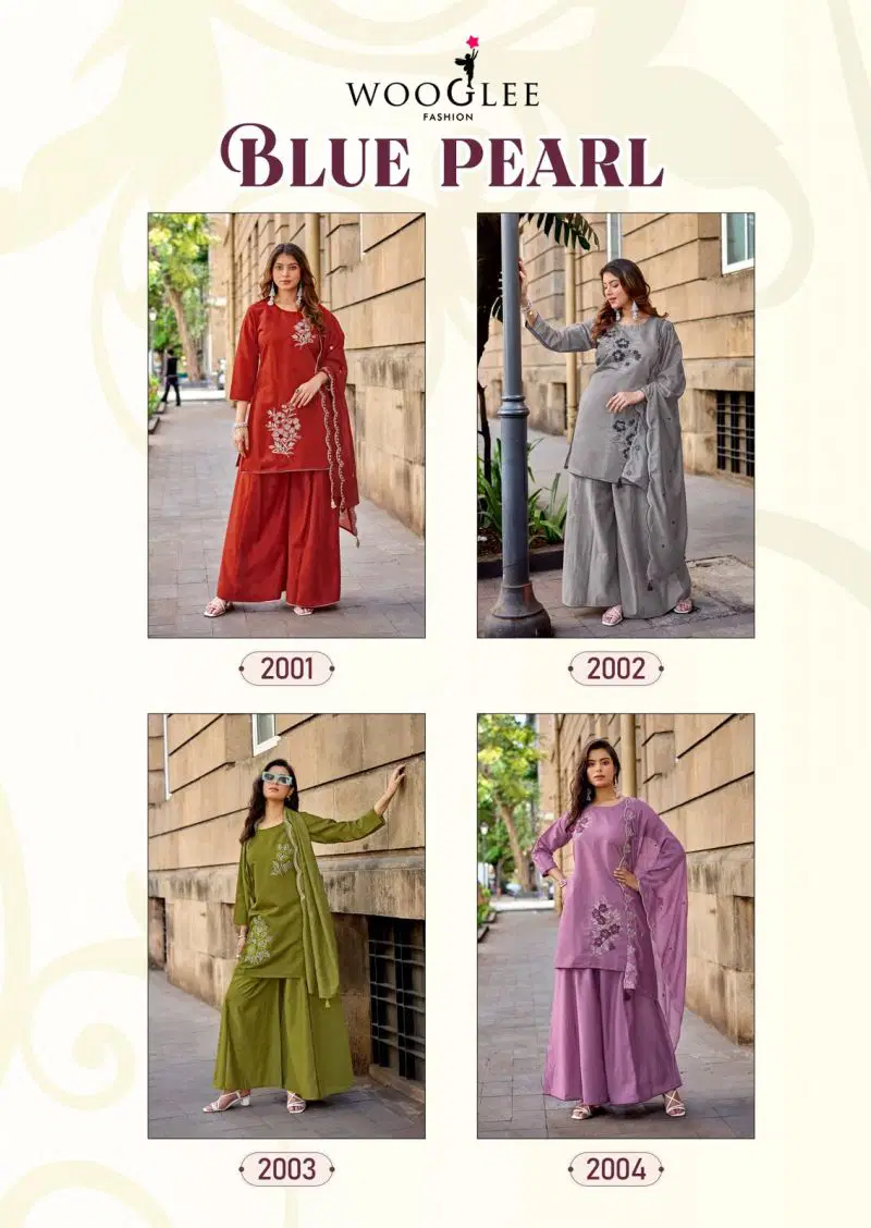 Wooglee Blue Pearl Russian Viscose Hand And Thread Work Kurti With Bottom Dupatta Wholesale 9 Beautiful Wooglee Blue Pearl Russian Viscose Hand And Thread Work Kurti With Bottom Dupatta Wholesale 2026